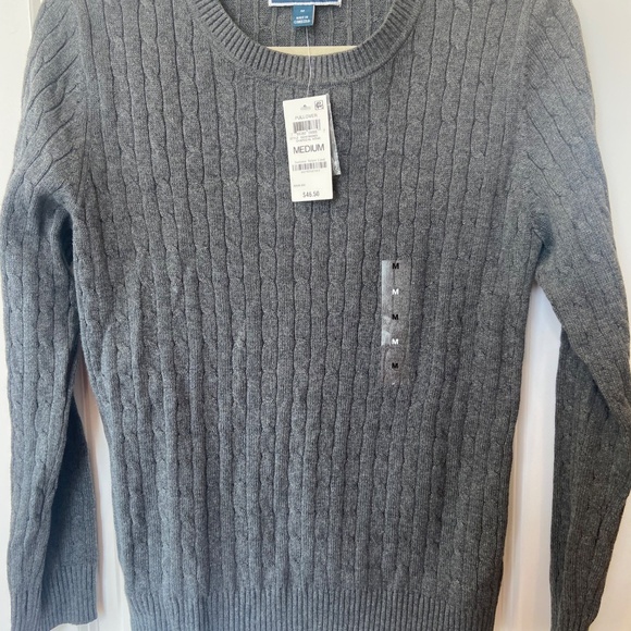 Karen Scott charcoal Heather grey pullover sweater M - Picture 4 of 4